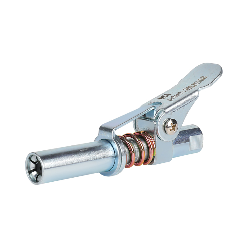 Fast to lock release high pressure grease coupler