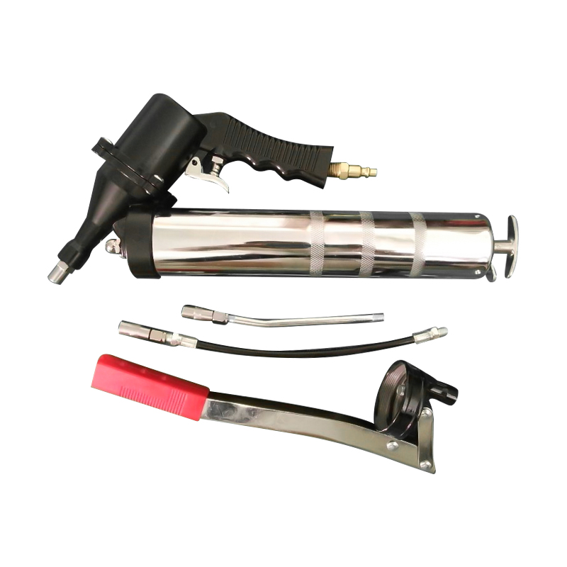 Single swivel joint manual pneumatic grease gun