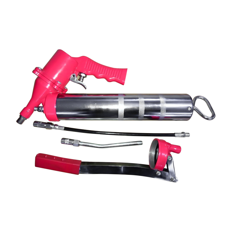 Single swivel joint manual pneumatic grease gun