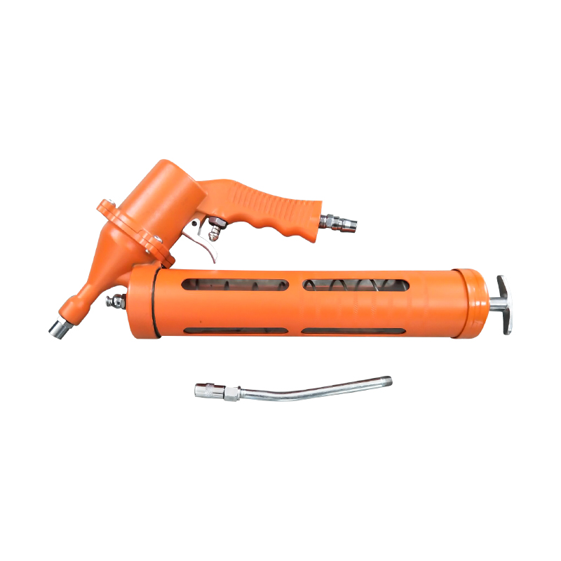 Single swivel joint manual pneumatic grease gun